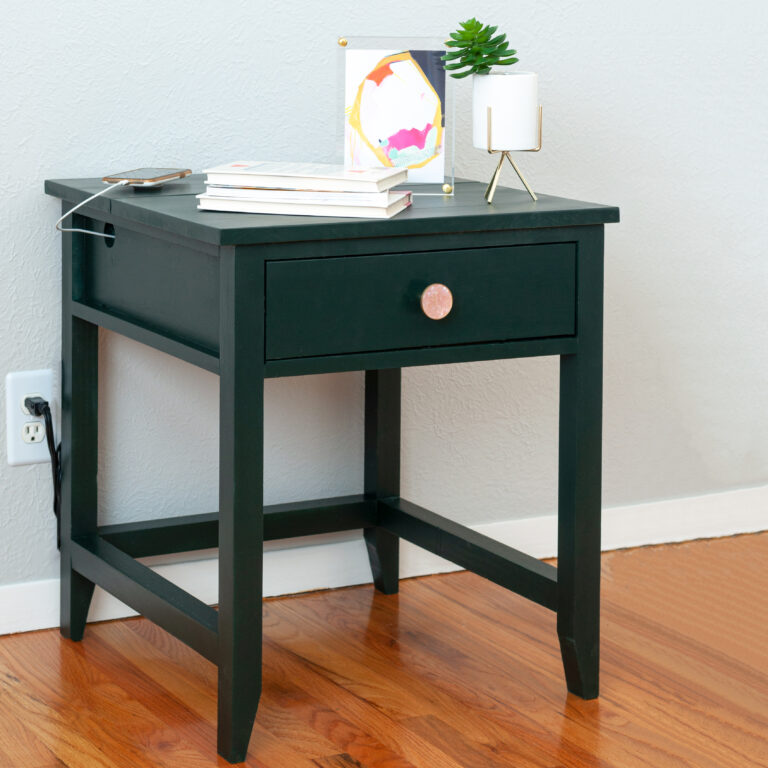 DIY End table with Charging Station Printable Plans DIY Designs By Anika