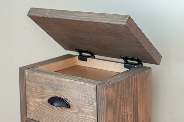 DIY Nightstand with Hidden Compartment Printable Plans DIY Designs By