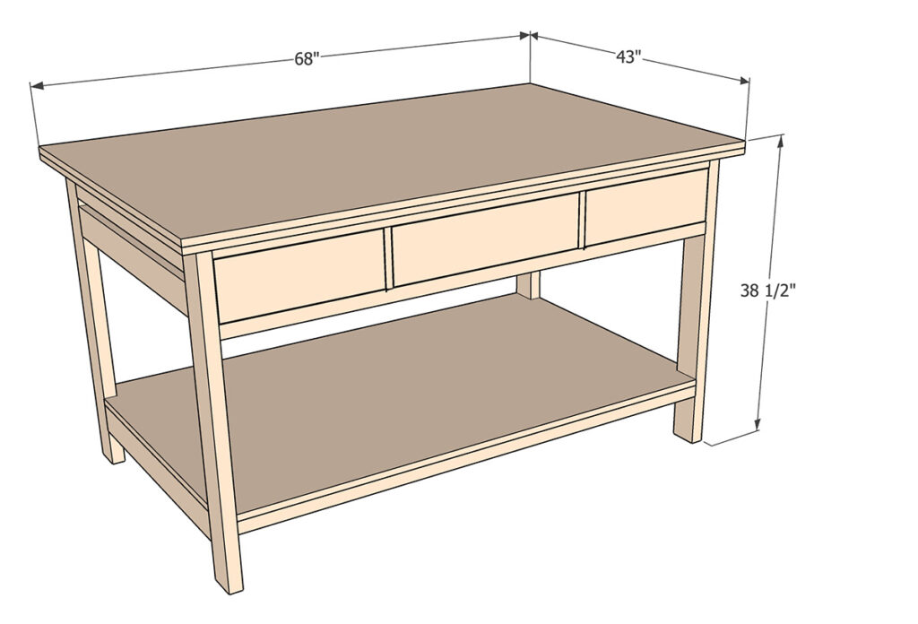 Workbench With Storage - DIY Designs By Anika